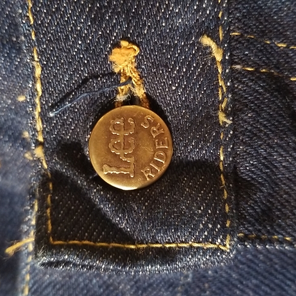 DEADSTOCK Lee Dark Indigo Student Riders 24 - Picture 10 of 14